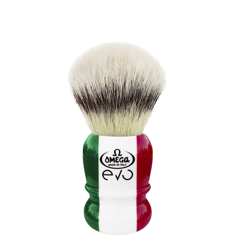 Scheerkwast EVO Silvertip fibre - Special Italian Flag