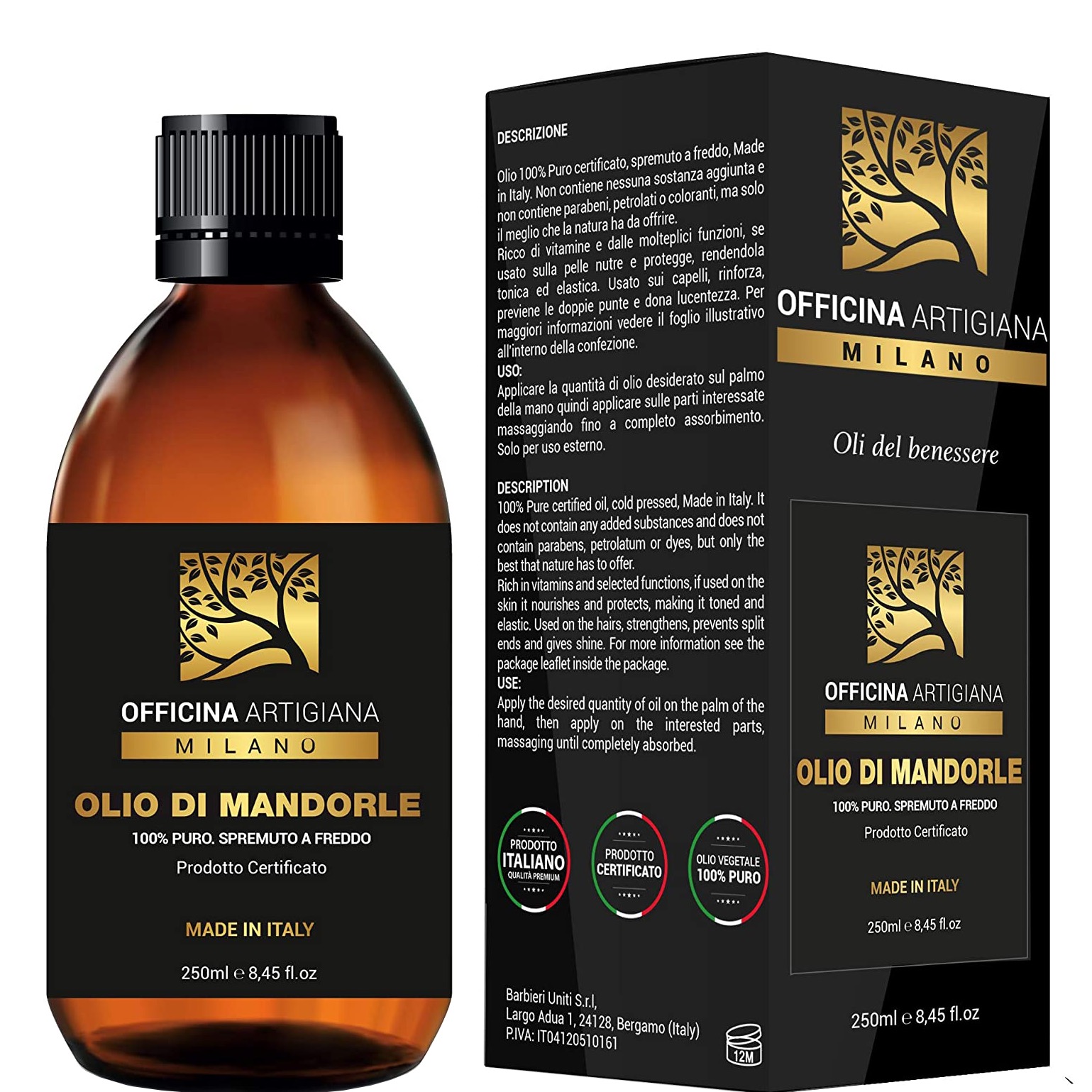 100% Pure Certified Almond Oil