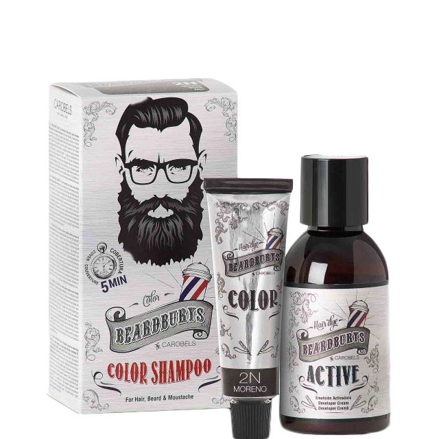 dwaas kin Belofte Beardburys Kleurshampoo voor Haar, Baard & Snor - Zwart