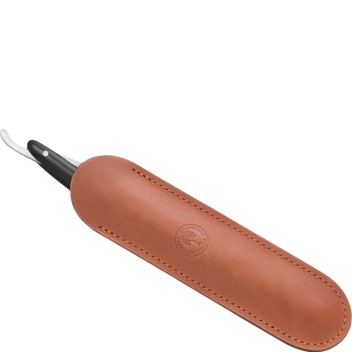 Böker Etui voor open scheermes bruin leder - 1.2 - 090013