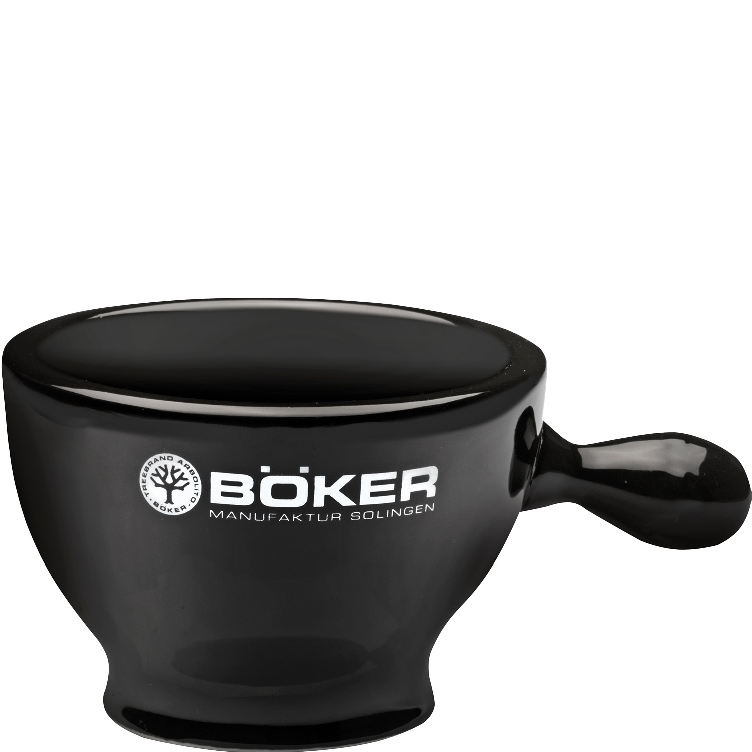 Böker Zeepbakje met knop zwart porselein - 1.1 - 04BO182