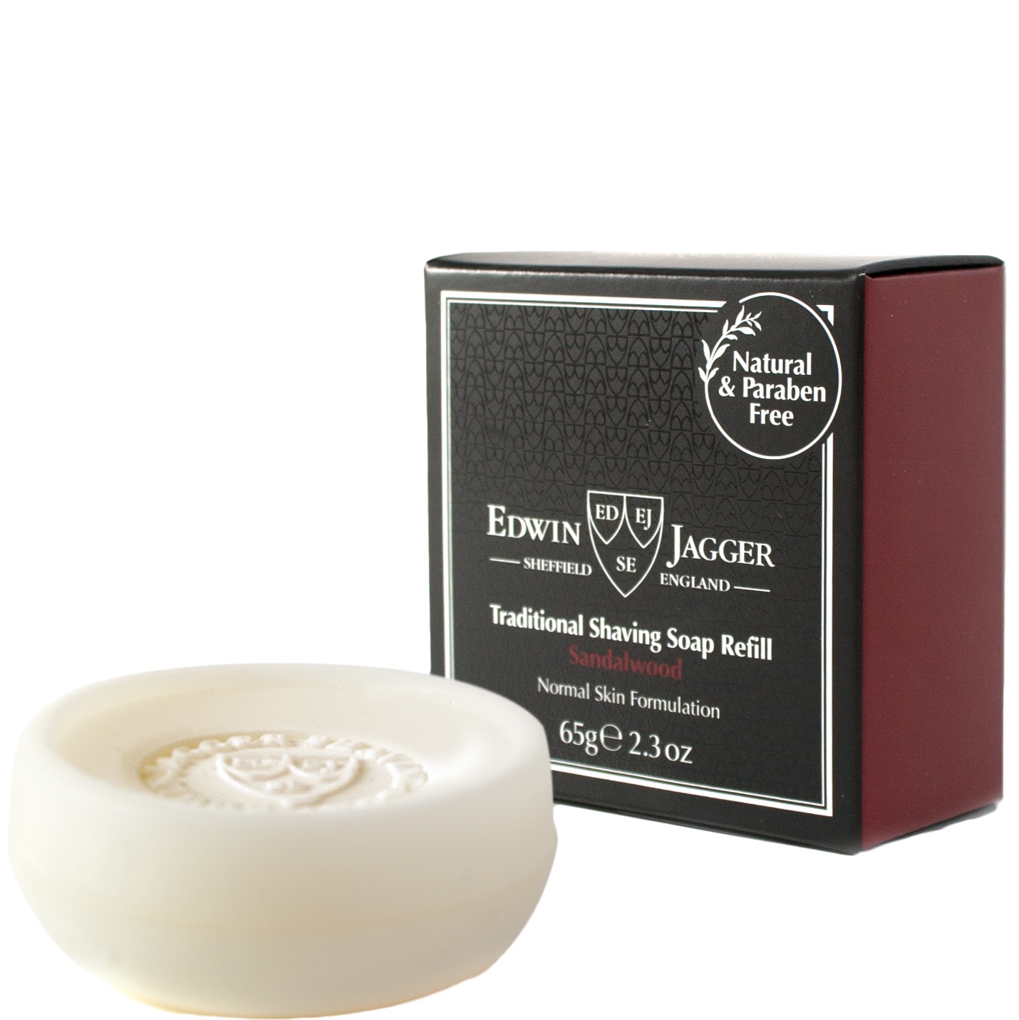 Edwin Jagger Scheerzeep Navulling Sandalwood - 1.1 - EJ-SSSW