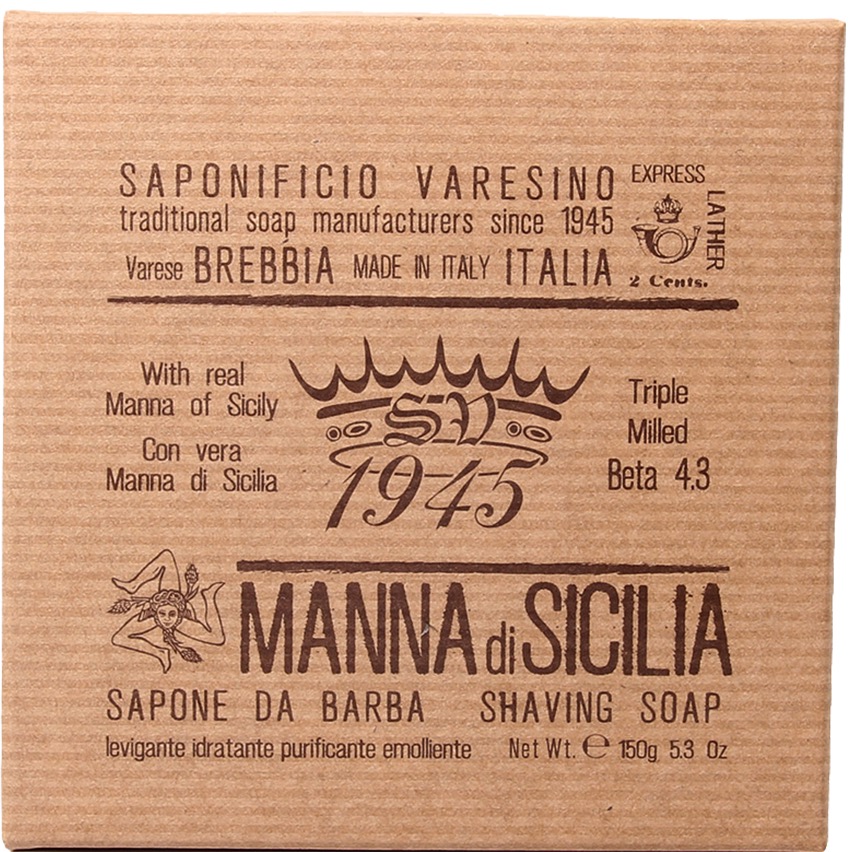 Saponificio Varesino Scheerzeep Manna di Sicilia - 2.1 - SV-R0112