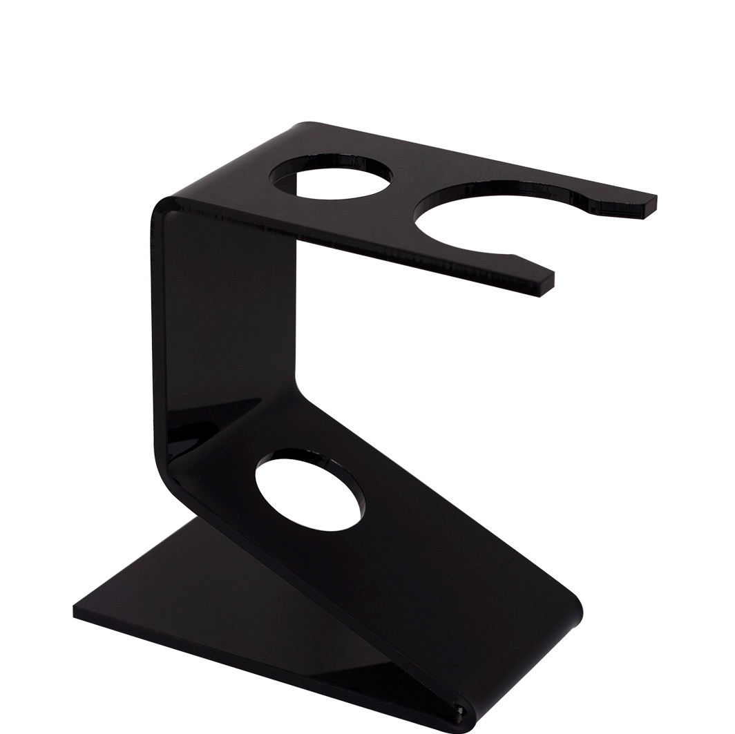 Houder Small voor scheerkwast en scheermes Zwart kunststof - 1.1 - SE-0030-BL