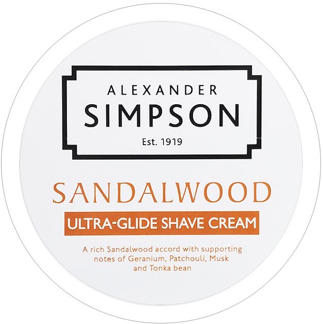 Simpsons Scheercrème Ultra-Glide Alexander Simpson Sandalwood - 2.2 - SIM-S00026