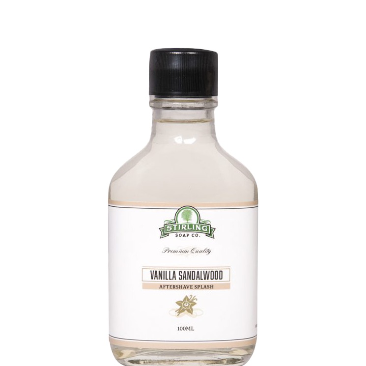 Stirling Soap Company Aftershave Splash Vanilla Sandalwood - 1.1 - ST-12184