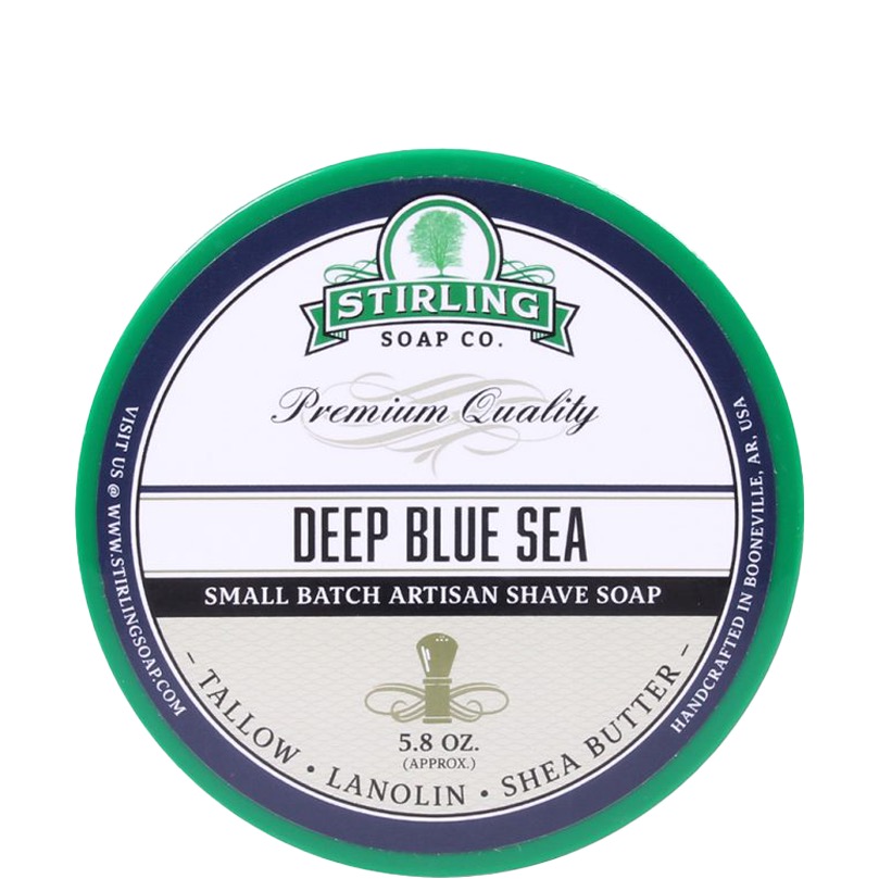 Stirling Soap Company Scheerzeep Deep Blue Sea -170ml - 1.1 - ST-11583