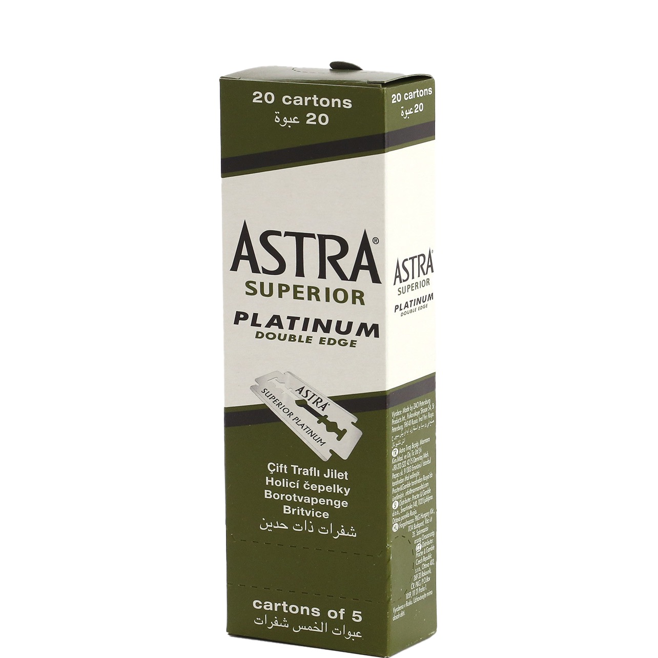 Astra Platinum doos Double Edge blades - 1.1 - 1BOX-ASTRA-PLATINUM