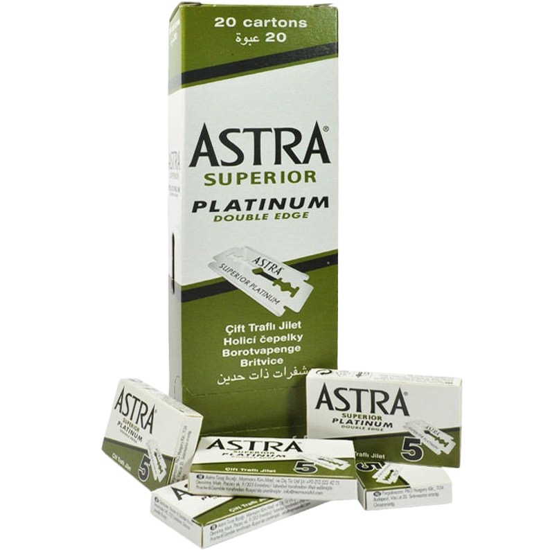 Astra Platinum doos Double Edge blades - 3.1 - 1BOX-ASTRA-PLATINUM