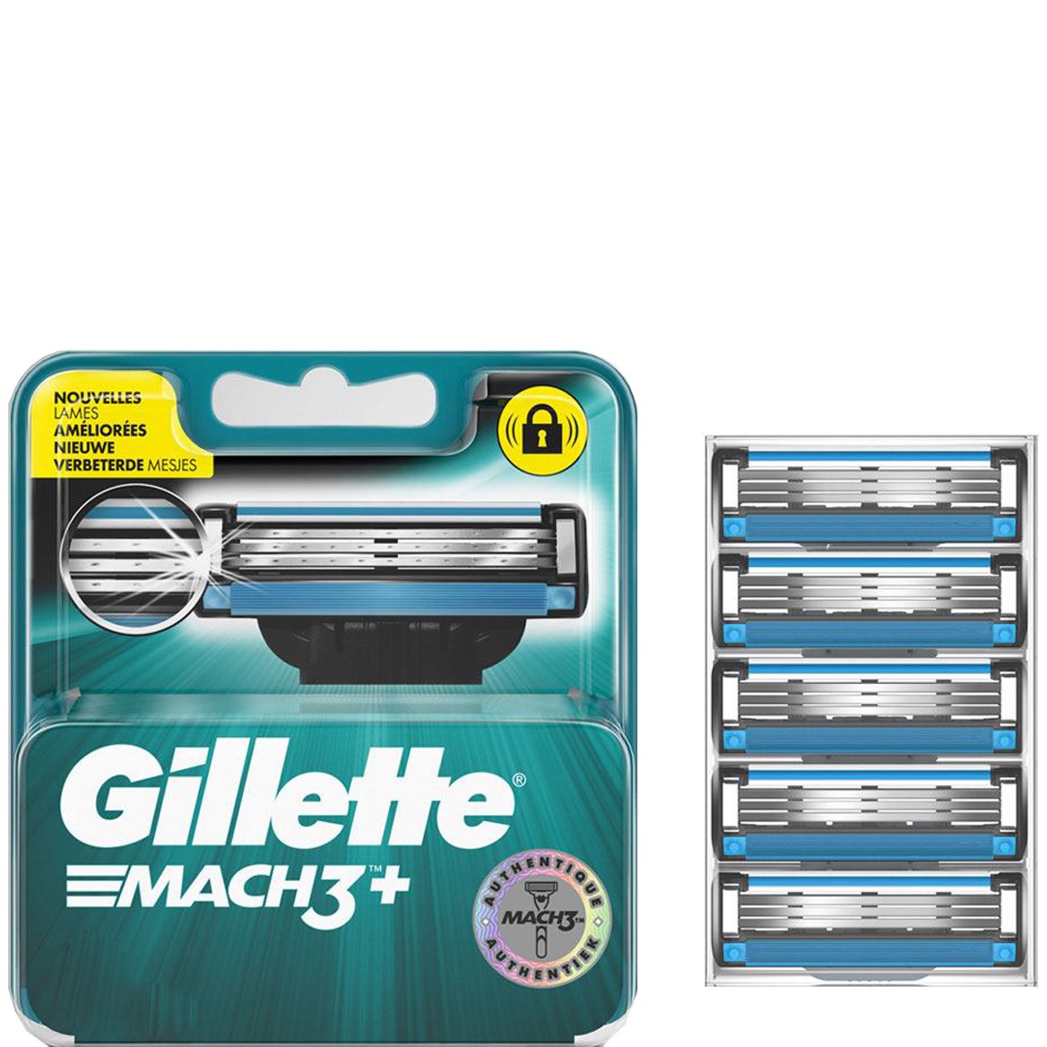 Gillette Mach3+ Scheermesjes - 8 stuks