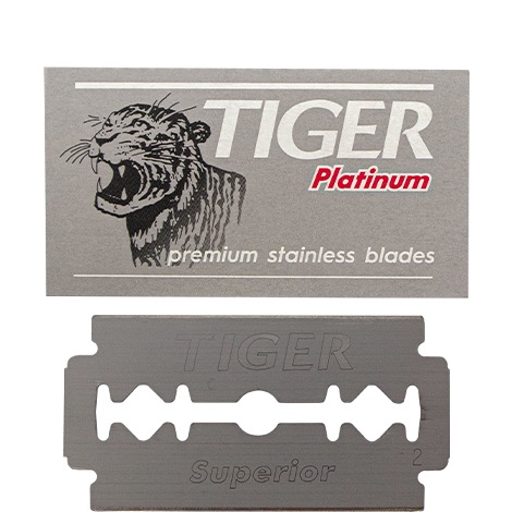 Tiger Platinum Double Edge Blades - 1.1 - DEB-TIGER-PLAT