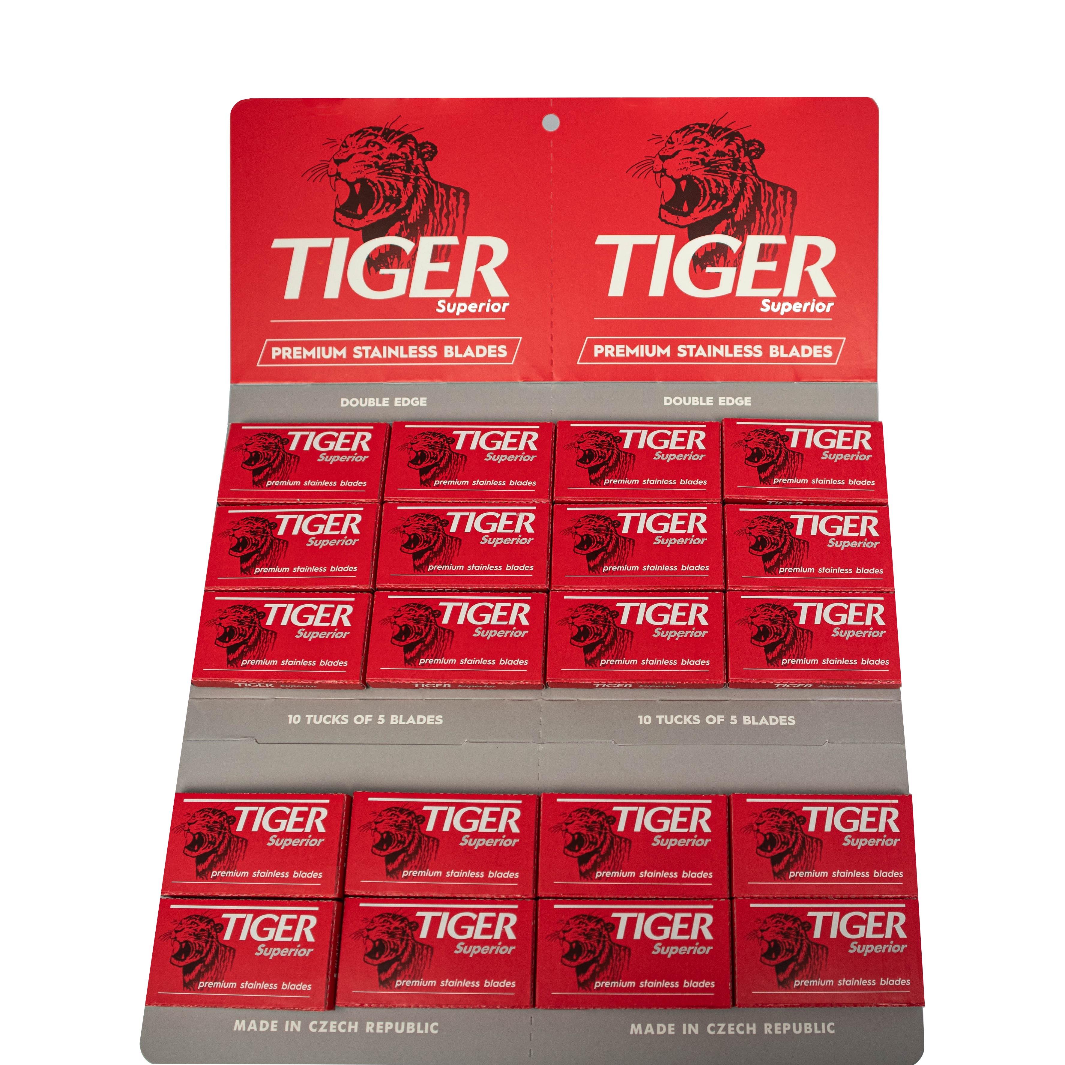 1 Verpakking Tiger Superior Double Edge Blades - 1.1 - 1PACK-TIGER-SUP