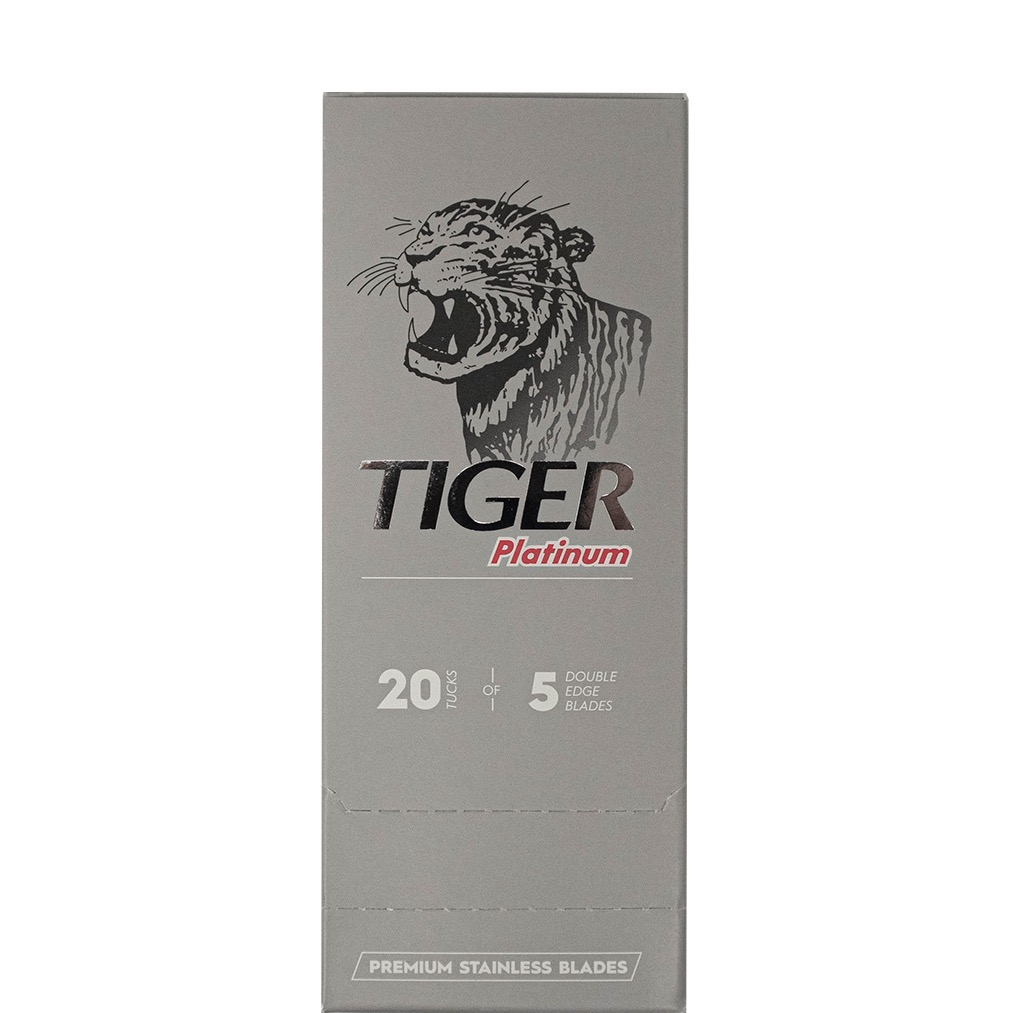 1 Doos Tiger Platinum Double Edge Blades - 1.1 - 1BOX-TIGER-PLAT