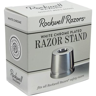Rockwell Razors Houder voor Rockwell Safety Razor White Chrome - 2.2 - RR-STAND-WC Rockwell Razors Houder voor Rockwell Safety Razor White Chrome - 2.2 - RR-STAND-WC