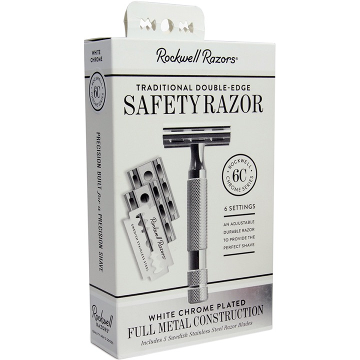 Safety Razor 6C - white chrome Safety Razor 6C - white chrome