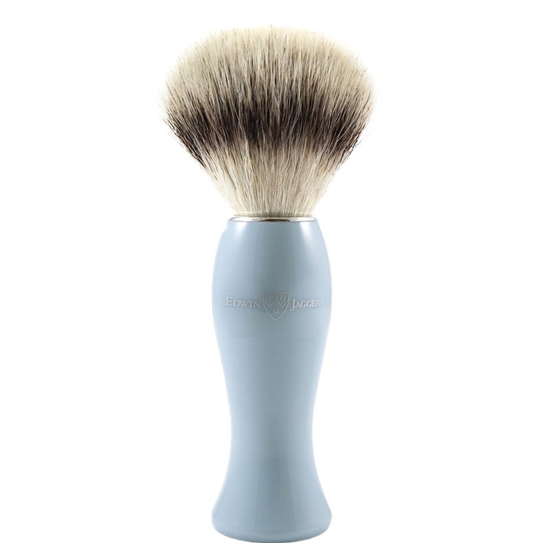Edwin Jagger scheerkwast ladies silvertip fibre blauw - 1.1 - EJ-BLLADSBSYNST