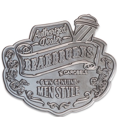 Beardburys Autorized Dealer Sticker Metal 155x140mm - 1.1 - BB-0499156