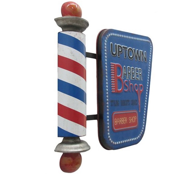 Barber Shop Uptown Sign