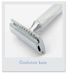 Scheersalon informatie - Verschillende Safety Razors - Gesloten kam Scheersalon informatie - Verschillende Safety Razors - Gesloten kam