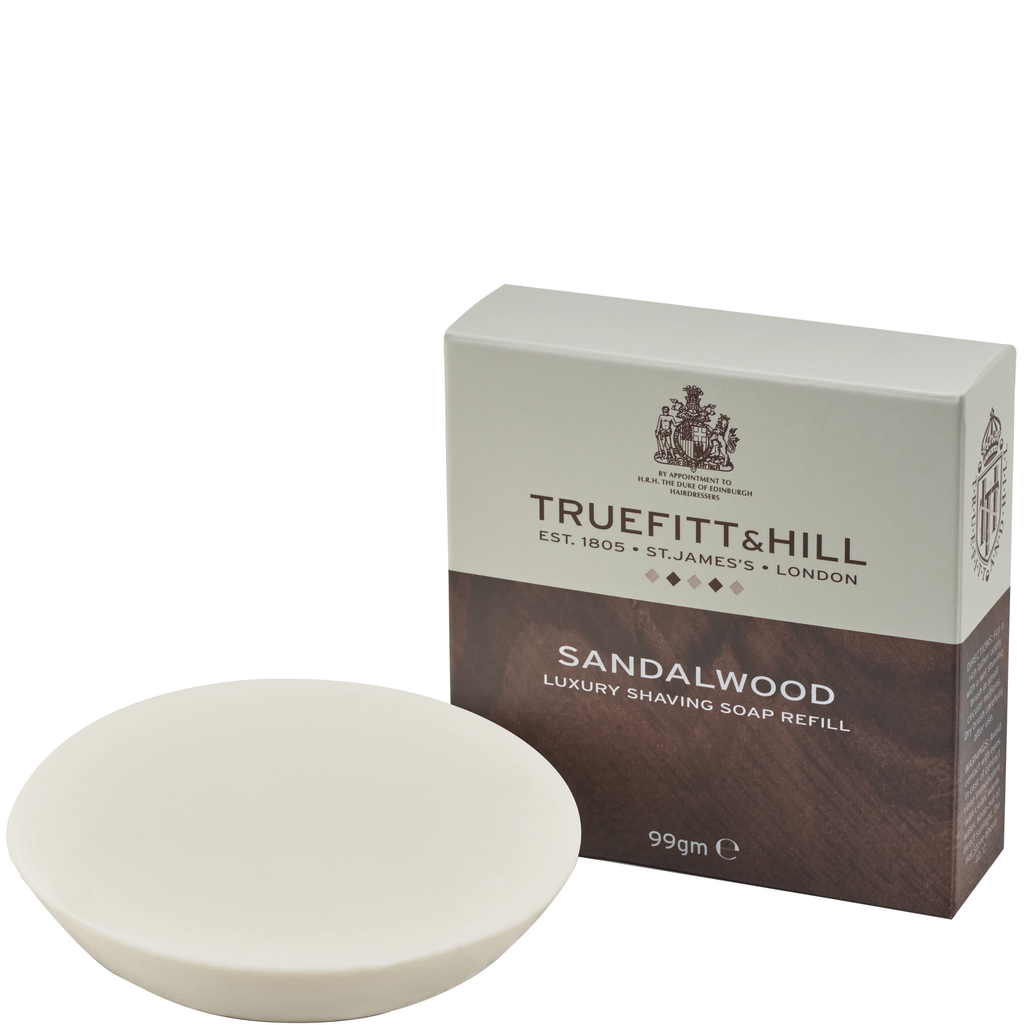 Truefitt Hill Scheerzeep refill Sandalwood - 1.1 - TH-01807