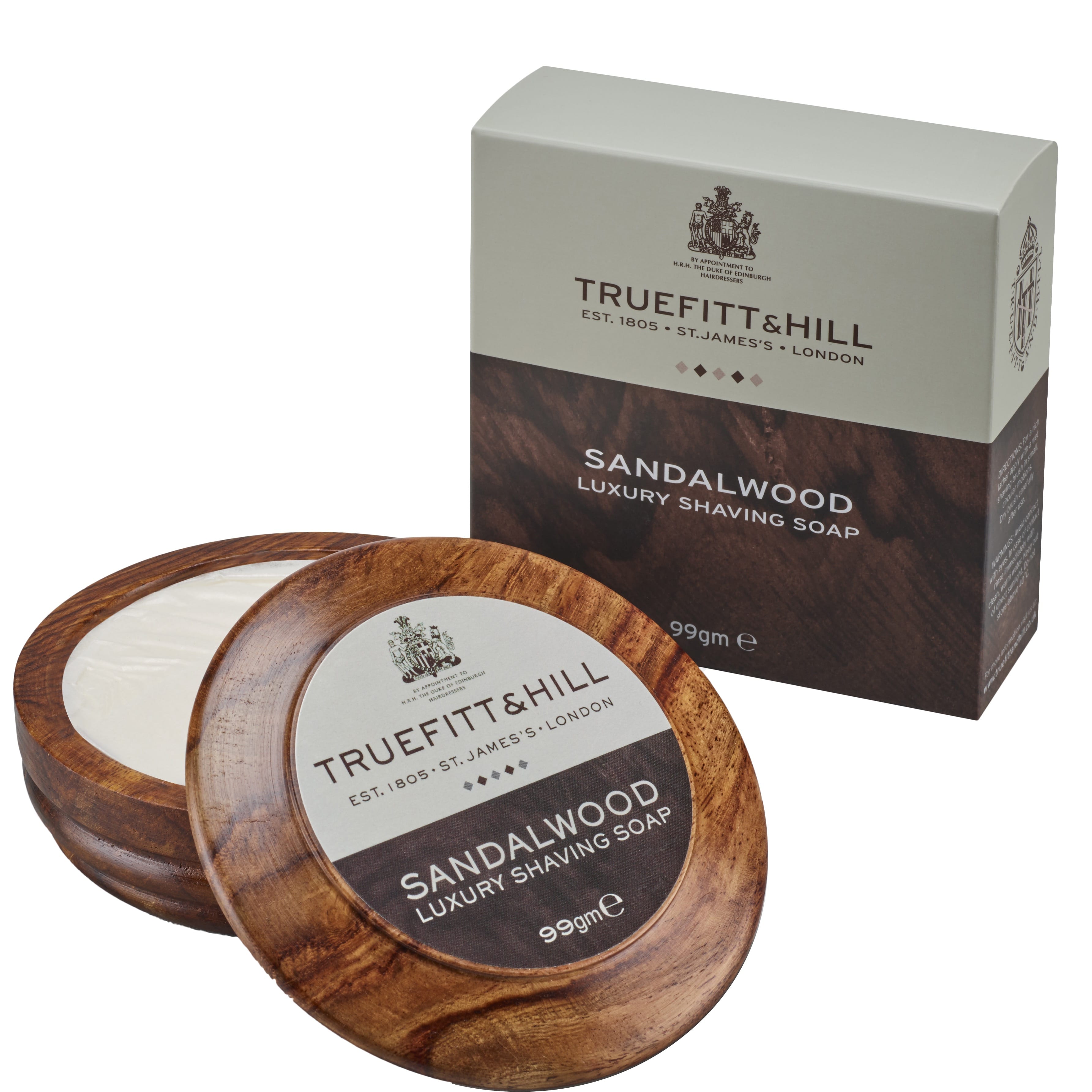 Truefitt Hill scheerzeep wooden bowl - 1.2 - TH-00554
