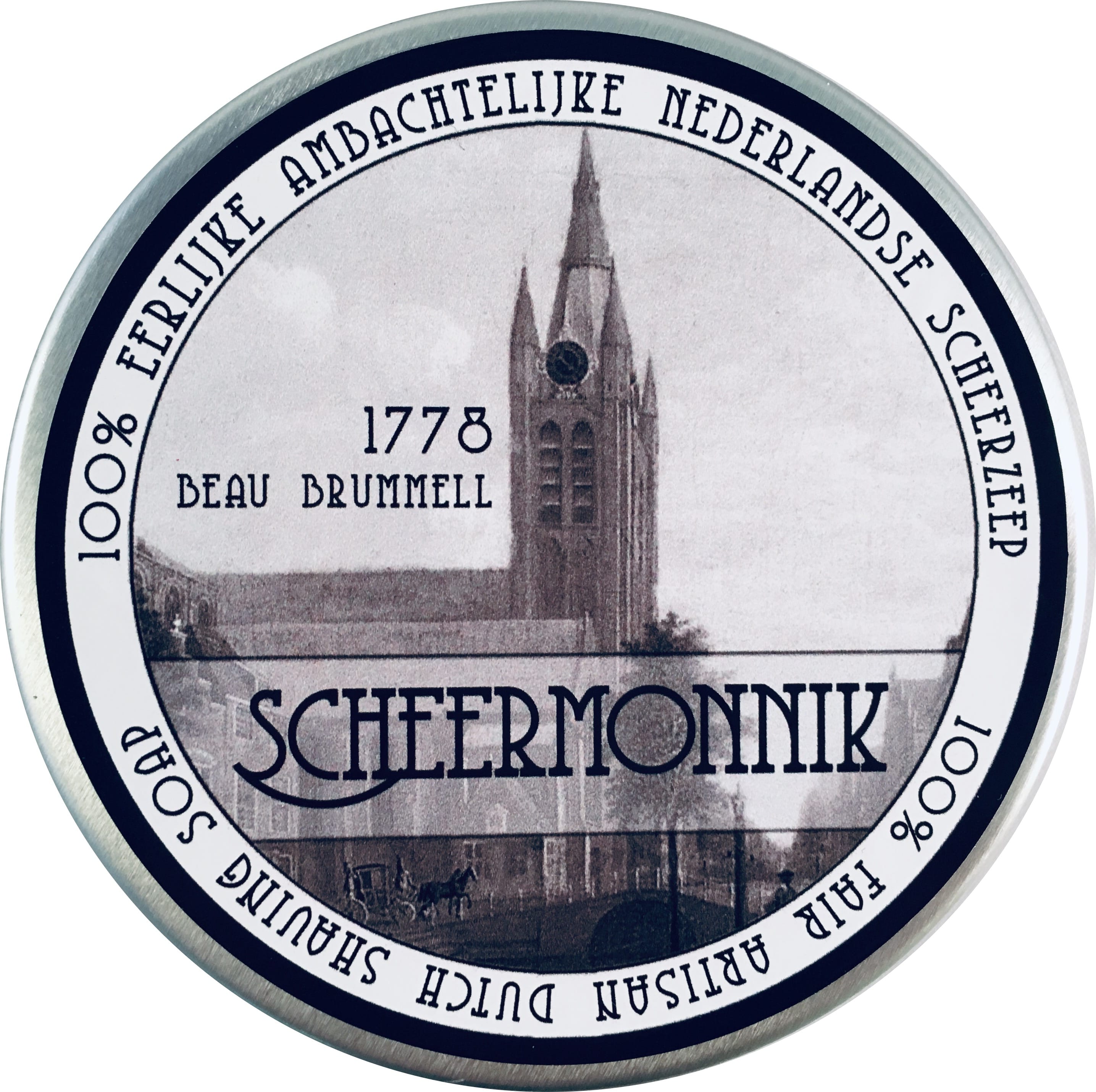 Scheermonnik Scheerzeep Traditional 1778 Beau Brummell 75g - 1.1 - SCH-1778