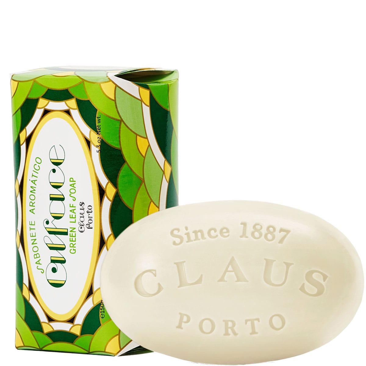 Claus Porto Soap Bar Alface Green Leaf Oil 150g - 1.1 - CP-SP005