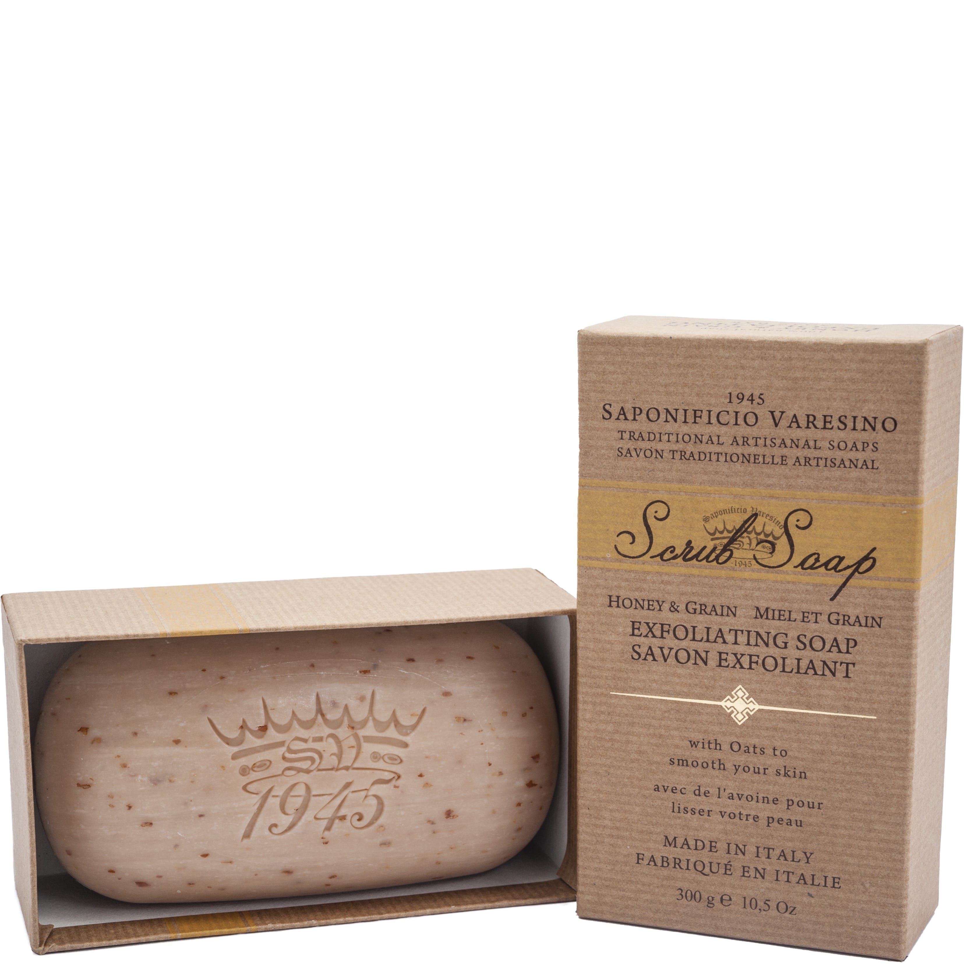 Saponificio Varesino Hand- en Body Scrub Soap Honey en Grain 300g - 1.1 - SV-S1103V