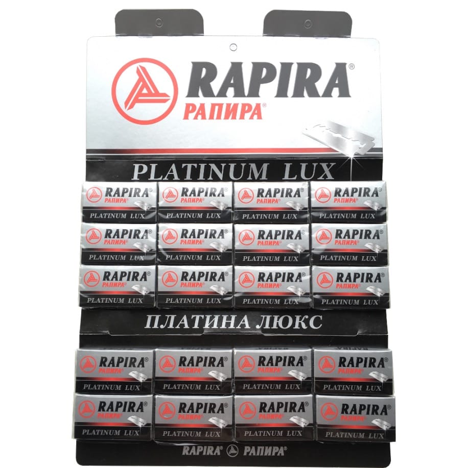 Rapira Double Edge Blades Lux Platinum - 1.1 - BOX-DEB-RAPIRA