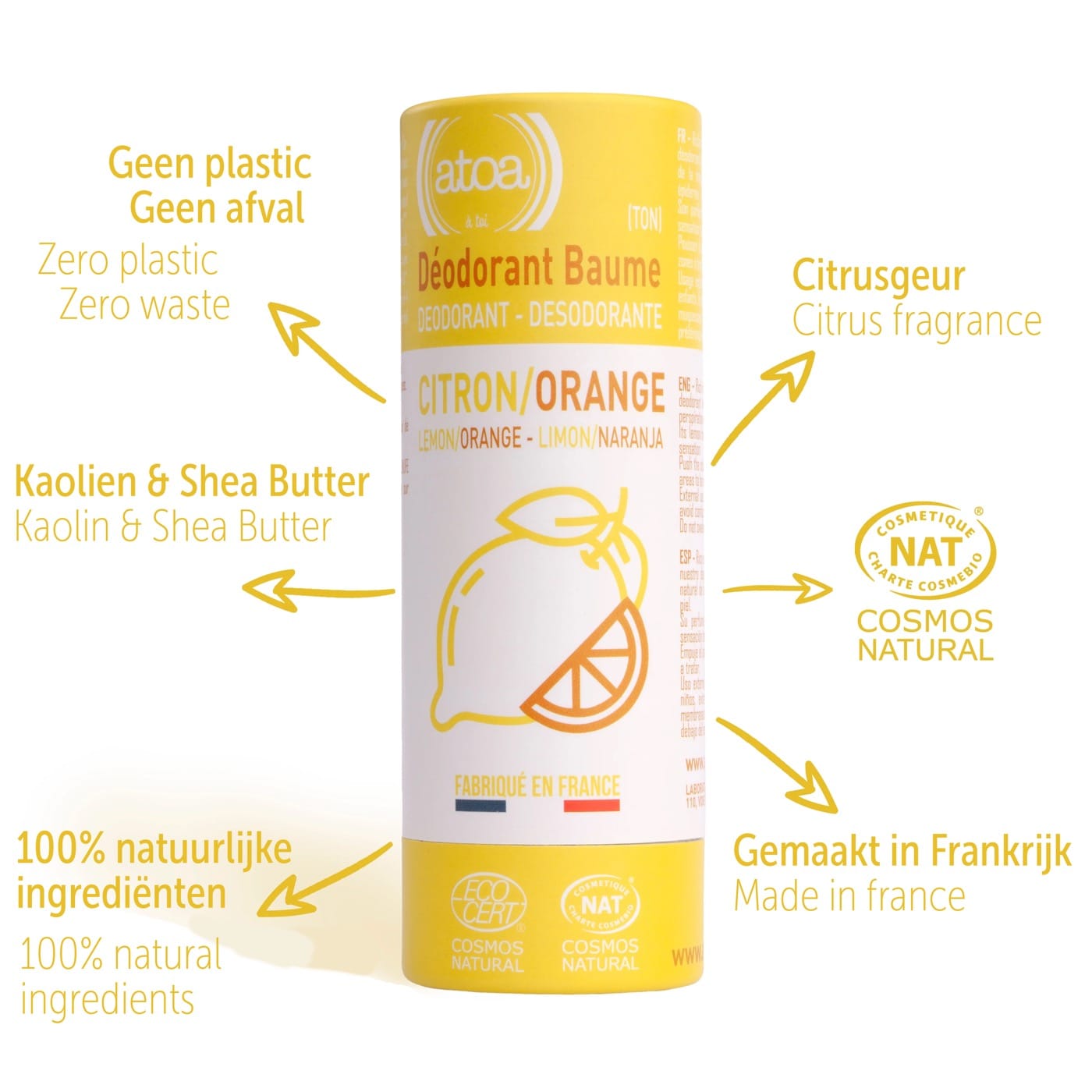 Otoa Deodorant Balsem Stick Citrus 100g - 1.3 - OLT-480923