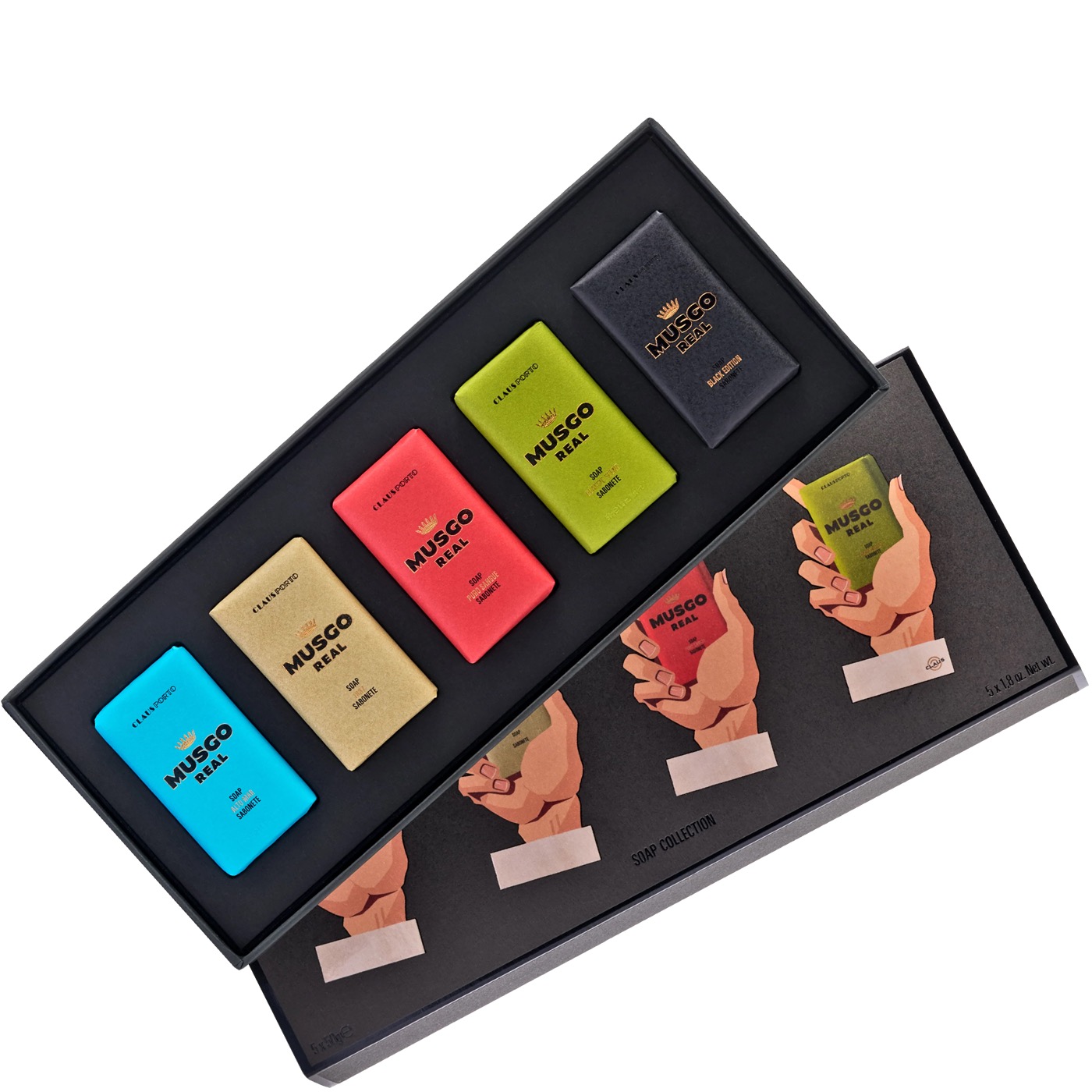 Gift Box met bad- en handzeep (5x50g) 