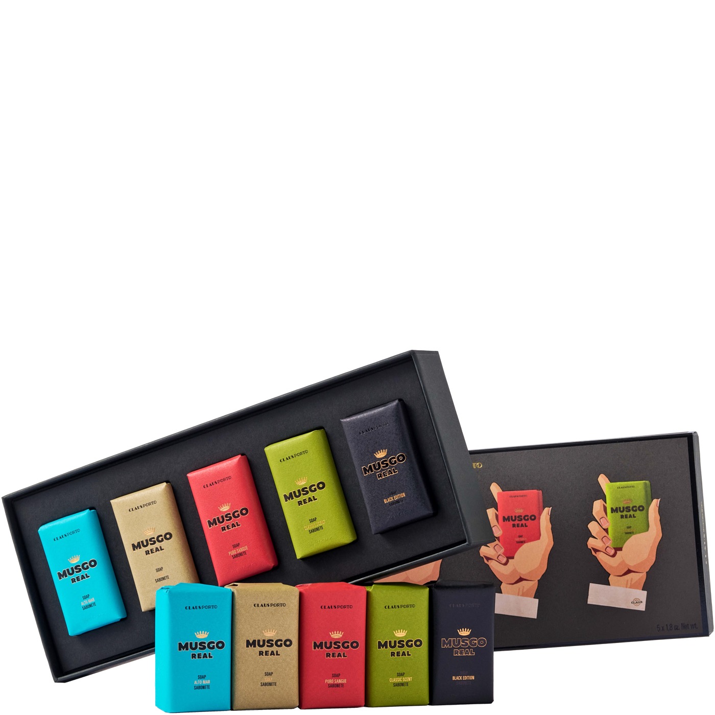 Gift Box met bad- en handzeep (5x50g) 