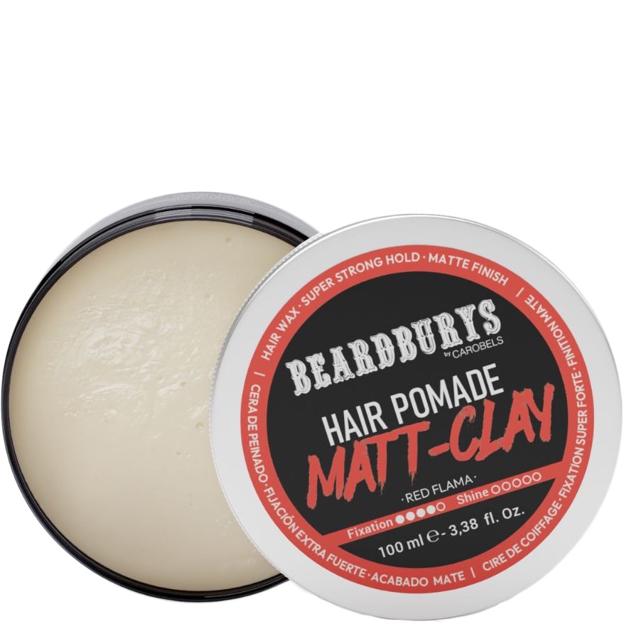 Beardburys Pomade Hair wax Mat Clay 100ml - 1.1 - BB-0412757