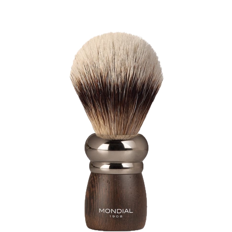 Prestige Scheerset Safety Razor - Silvertip Dashaar - Wengé
