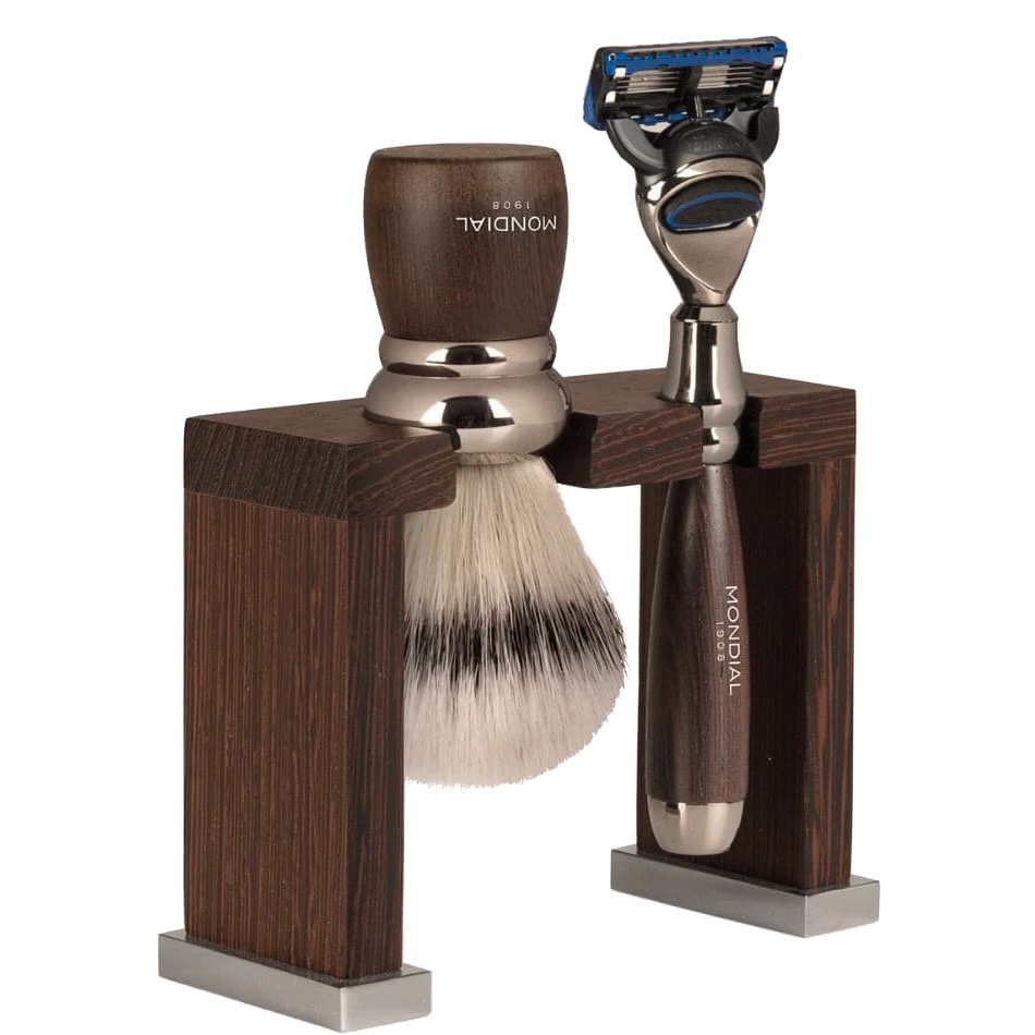 Prestige Scheerset Fusion - Eco Silvertip - Wengé